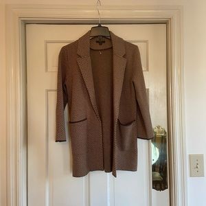 JCrew Sweater Blazer - Tan and Brown - Size XS